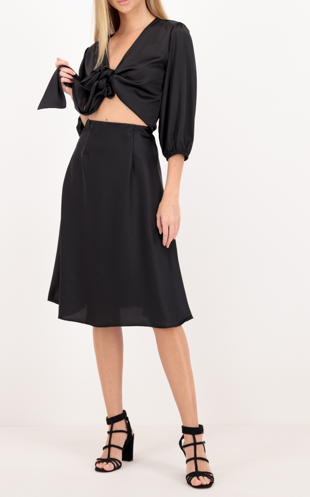 Classique - Black - Silk Skirt & Dress